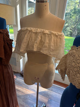 Load image into Gallery viewer, Ready to ship amazing bundle. Show off those shoulders hand dye dress, off white show off top, so Sara beige top, poetry lace corset top and soul mate skirt deal
