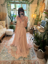 Load image into Gallery viewer, Adorable ready to ship nude blush  Poetry chiffon reclamation dress