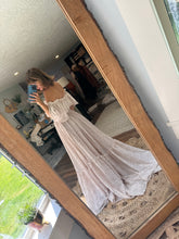 Load image into Gallery viewer, Ready to ship show off those shoulders two piece crinkle dress with one of a kind hand dye top