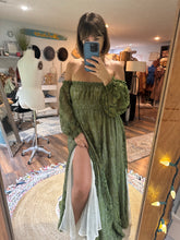 Load image into Gallery viewer, Sale Ready to ship hand dye you glow girl dress (sheer)