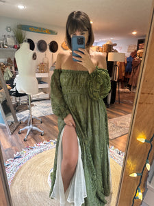 Sale Ready to ship hand dye you glow girl dress (sheer)