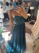 Load image into Gallery viewer, Hand dyed flash sale ready to ship teal hey babe dress