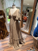 Load image into Gallery viewer, Ready to ship Awaken in tan brown linen cotton dress sale