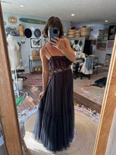 Load image into Gallery viewer, (Slight dye flaw) One of a kind hey babe with ruffle dress hand dyed