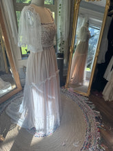Load image into Gallery viewer, One of a kind lace dress with vintage lace bodice ready to ship sale