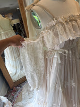 Load image into Gallery viewer, Ready to ship one only sample sale Beatrice Dress with sleeves one of a kind lace gown
