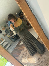 Load image into Gallery viewer, Ready to ship hand dye olive two piece dress