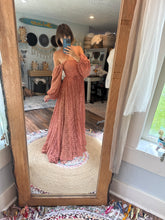 Load image into Gallery viewer, Ready to ship sale mesh soft robe and bodysuit with hand dyed Sonoma lace dress (last one)