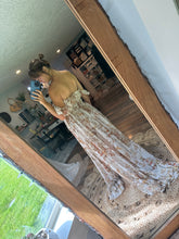 Load image into Gallery viewer, Preorder allow 6-8 week -Always and Forever dress in large floral golden crinkle