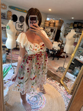 Load image into Gallery viewer, Sample sale Ready to ship one of a kind embroidery tulle floral short dress