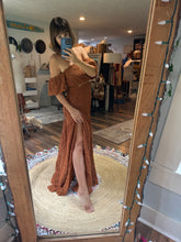 Load image into Gallery viewer, Preorder all 6 weeks or so - new Brown - so Sara two piece dress