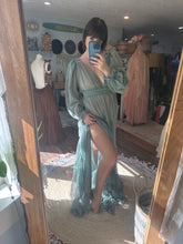 Load image into Gallery viewer, Two dress deal hand dye blue dress with bodysuit included and Always and forever dress on sale ready to ship