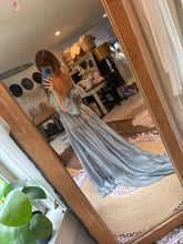 Load image into Gallery viewer, Ready to ship sale new blue color chiffon mystical wonders two piece dress