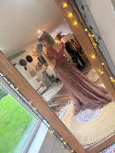 Load image into Gallery viewer, (Filagree) flash sale Ready to ship rusty filagree poetry two piece dress comes with three tops and skirt