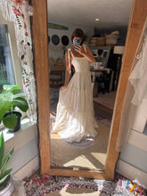 Load image into Gallery viewer, Sample sale The Revival Dress in ivory linen fabric ready to ship sm-large adjustable one size