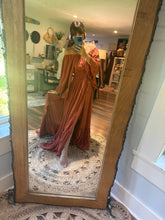Load image into Gallery viewer, Ready to ship linen cotton rust ruffle me open fits sm-2x on sale