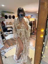 Load image into Gallery viewer, Ready to ship two dress deal Ophelia dress in crinkle (sheer) with brown Athena dress