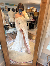 Load image into Gallery viewer, Ruffle me up in lace slightly sheer dress sale
