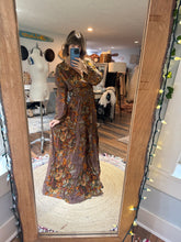 Load image into Gallery viewer, (Limited edition) Ready to ship Soul Mate dress in brown vintage floral print cotton on sale