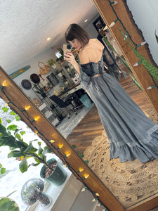 Mix match grey and black two piece ready to ship