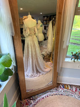 Load image into Gallery viewer, Ready to ship sale crinkle ivory floral poetry two piece with tier skirt new size