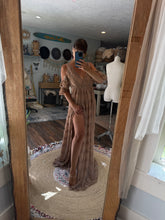 Load image into Gallery viewer, Ready to ship tan chiffon Blessed dress comes with bodysuit