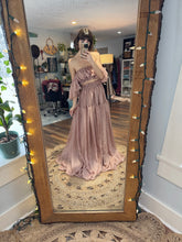 Load image into Gallery viewer, Ready to ship mystical wonders sheer two-piece dress coffee rose