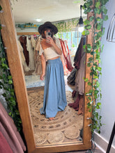 Load image into Gallery viewer, Ready to ship so Sara Lacey top and blue jean dreams button up skirt