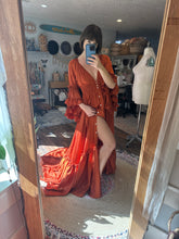 Load image into Gallery viewer, Ready to ship rust satin dreams dress