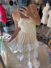 Load image into Gallery viewer, New - sample sale one of a kind sale Wander Dress in ivory linen cotton