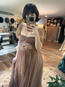 Ready to ship one of a kind hand dyed love bird dress