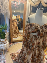Load image into Gallery viewer, Sale  vintage lovers kismet two piece dress crinkle fabric