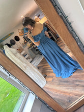 Load image into Gallery viewer, (Two dress deal) show off those shoulders light ivory  with Ready to ship soft denim Rapture dress - sale