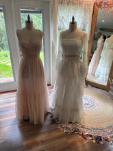 Load image into Gallery viewer, Ready to ship sale two dress deal (skirt, wrap over skirt, euphoria top) hey babe hand dye blush dress