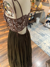 Load image into Gallery viewer, (Dark olive bottom ) preorder allow 2 weeks hand dyed Hey Babe dress lined