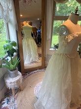 Load image into Gallery viewer, Ready to ship corset embroidery low waist with organza - lined dress