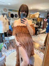 Load image into Gallery viewer, Ready to ship sale hand dyed show off those shoulders embroidery lace