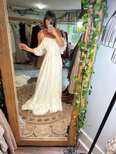 Load image into Gallery viewer, Middle sized poetry dress larger size medium to XL Light ivory