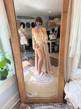 Load image into Gallery viewer, A new day satin matte two piece dress ready to ship
