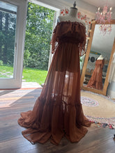 Load image into Gallery viewer, Ready to ship chiffon show off those shoulders dress