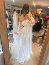 Load image into Gallery viewer, Ready to ship you glow girl with polka dots tulle overlay off white