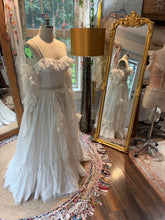 Load image into Gallery viewer, One of a kind sample sale slightly imperfect Opaline cotton embroidery two piece dress off white