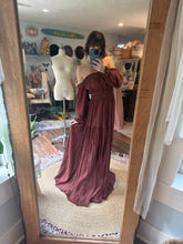 Load image into Gallery viewer, Ready to ship sale hand dye rose brown you glow girl dress