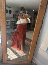 Load image into Gallery viewer, Two top one skirt  to ship soft satin matte simply two-piece dress on sale