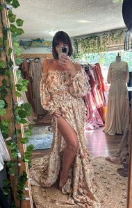 Ready to ship nothing quite like you Daisy crinkle print floral two piece reclamation dress