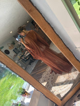 Load image into Gallery viewer, Bloom button dress/robe in Brown ready to ship