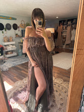 Load image into Gallery viewer, (Peonies) Show off those shoulders dress ready to ship