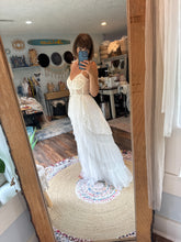 Load image into Gallery viewer, Ready to ship sale off white ivory Hey babe dress with tulle wrap overskirt