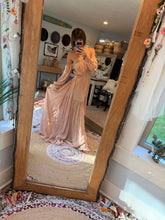 Load image into Gallery viewer, You glow girl peach gauze ready to ship sale dress