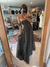Load image into Gallery viewer, Ready to ship imperfect dye slight - Sonoma lace dress with fluttery sleeves beautiful olive